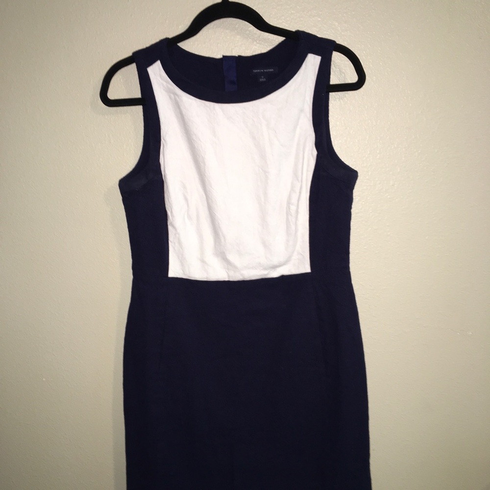 Tommy Hilfiger navy and white dress sz12